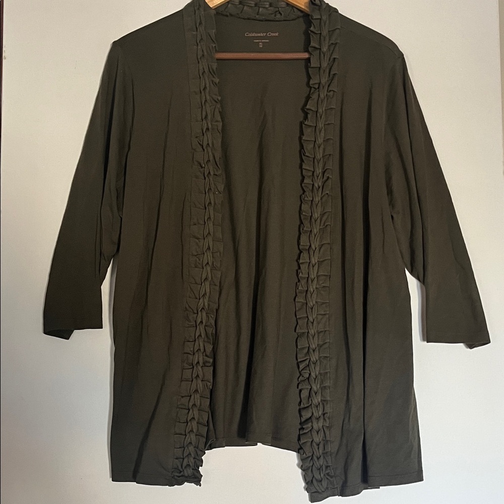 Coldwater Creek Dark Green Women's Cardigan